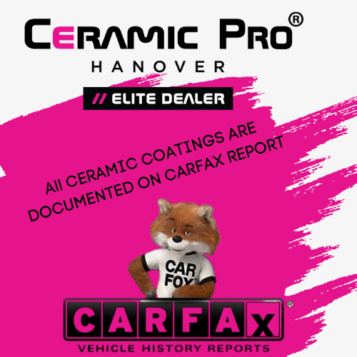 A car fax advertisement with an image of a fox.